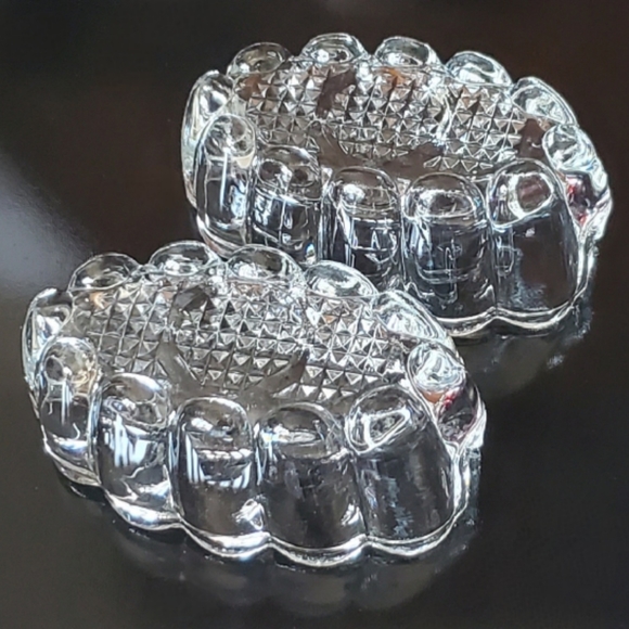 (2) Crystal Spoon Holders "438" by Princess House - Picture 4 of 11